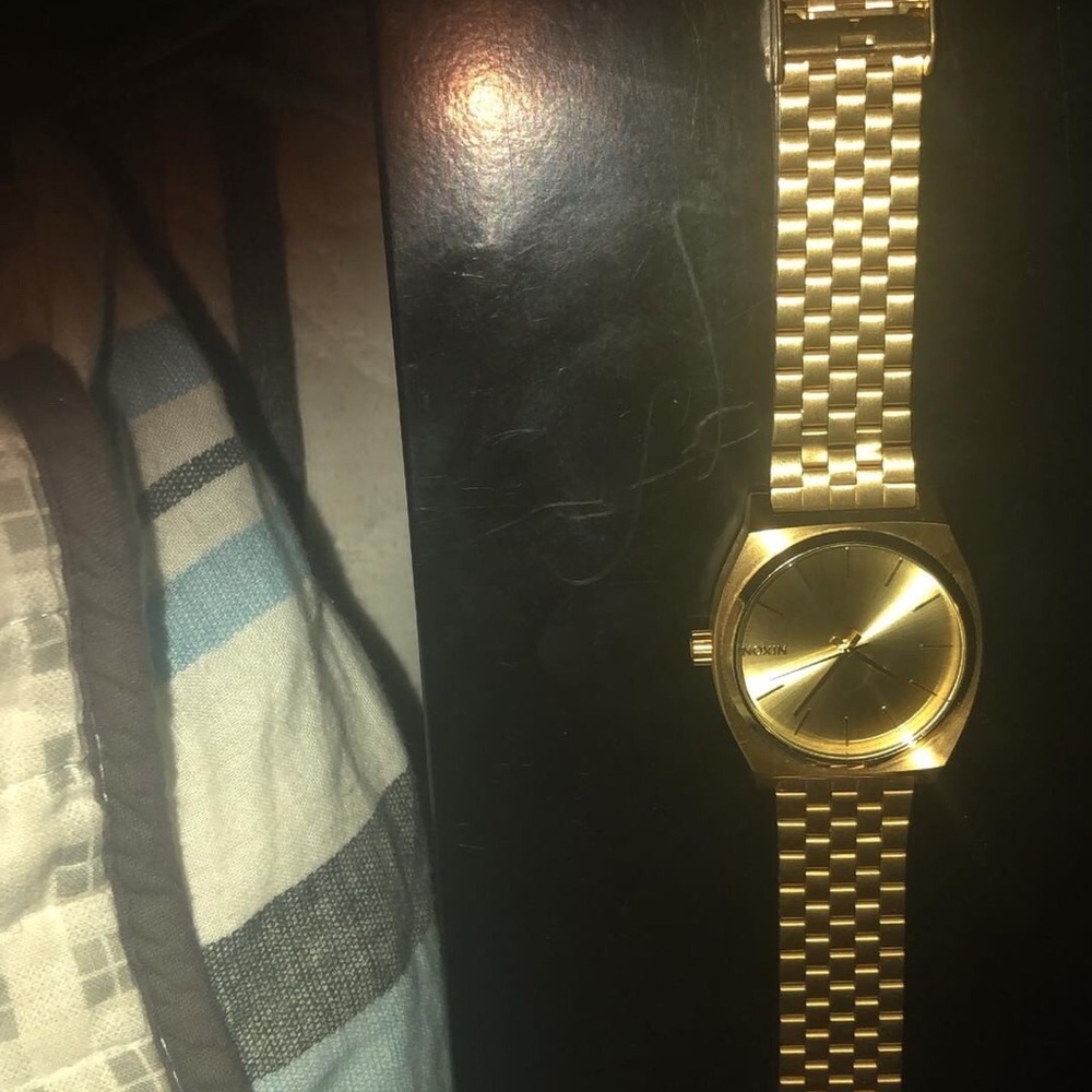 Gold color watch